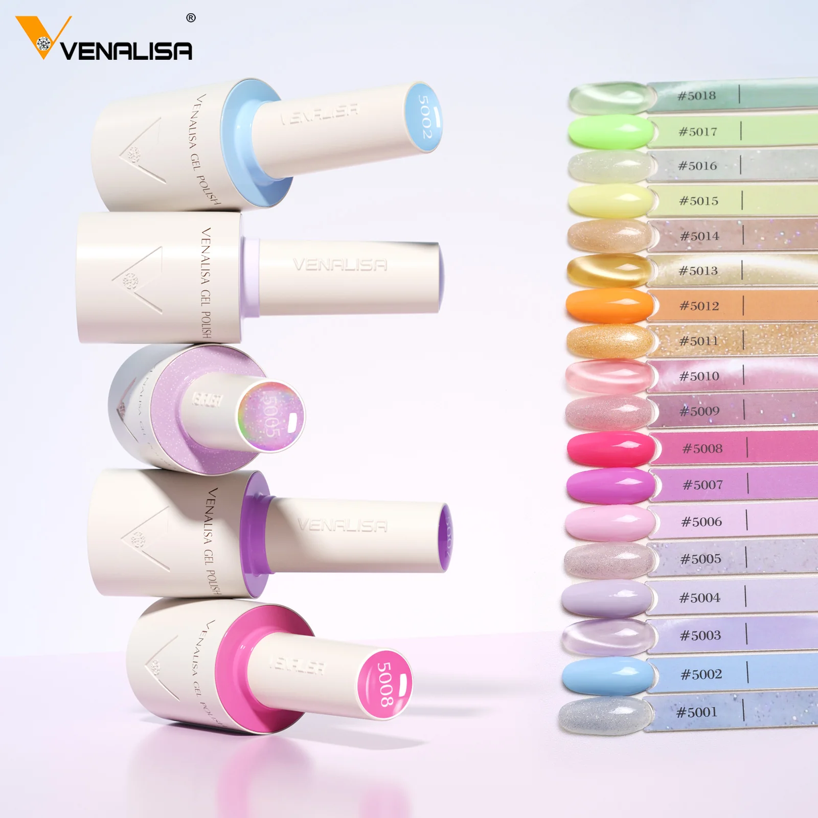 V1 Gel Polish Set 22 Pcs With Color Card TPO Free Hema Free - Image 7